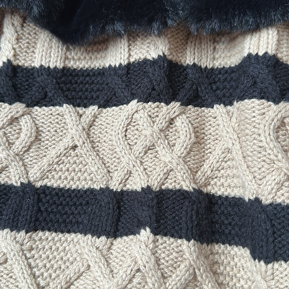 Rachel & Zoe Sweater Dress w/ Faux Fur Vest and Matching Belt Girls 5 NWT - Picture 4 of 6